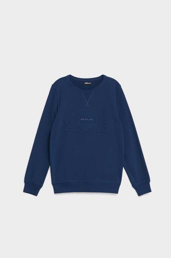 Replay Sweatshirt Blå