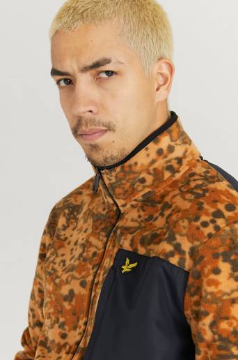 Lyle & Scott Fleecetröja Earth Print Fleece Beige