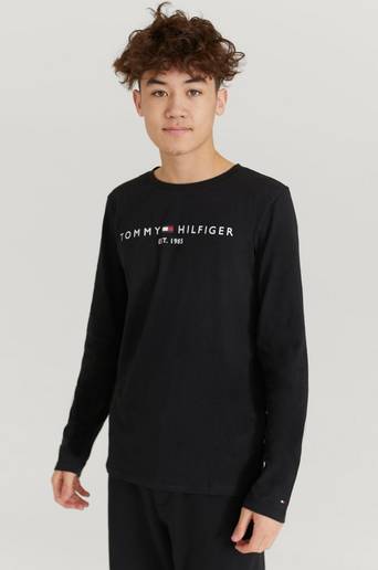 Tommy Hilfiger Långärmad T-Shirt Essential Tee L/S Svart