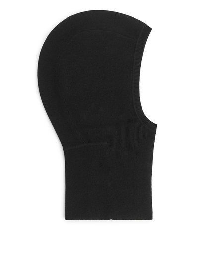 Fitted Cashmere Hood - Black