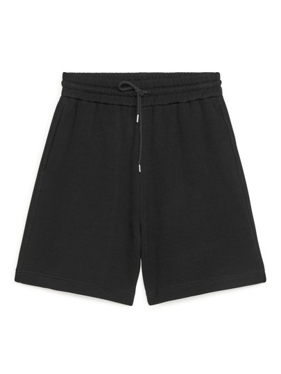 Lyocell Blend Shorts - Black