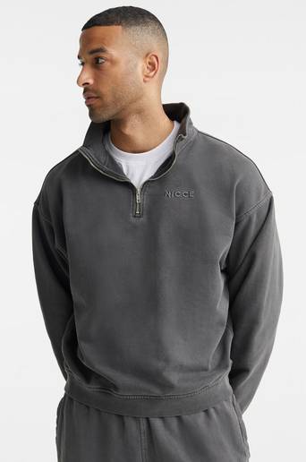 Nicce Sweatshirt Garment Dye Mercury Svart