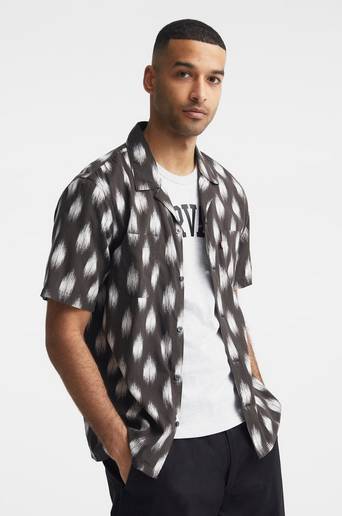 Levi's Skjorta S/S Classic Camper Multi Joyce Svart