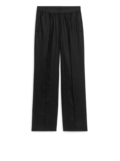 Linen Trousers - Black