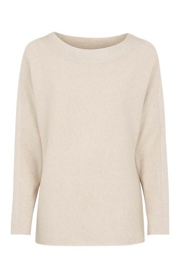 Soyaconcept Mjuk jumper med pingvinärm Dollie Beigemelange