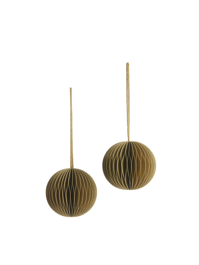 Honeycomb Ornaments 5 cm - Green