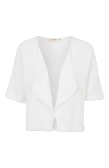 Cream Stickad bolero Sillar Vit