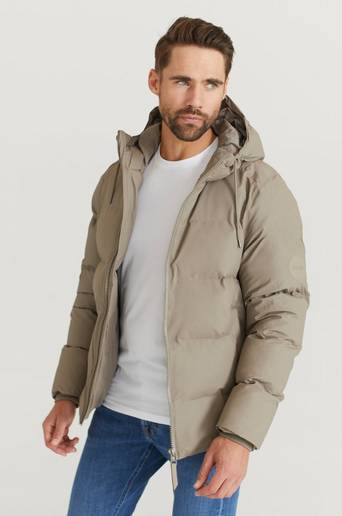 Rains Regnjacka Puffer Rains Jacket Brun