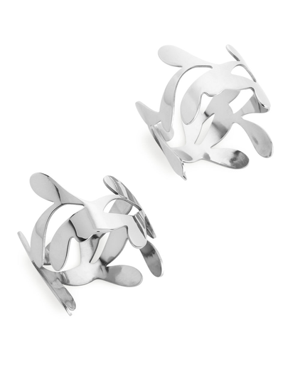 Stainless Steel Napkin Rings - Silver