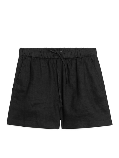 Linen Shorts - Black