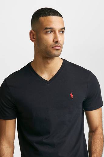 Polo Ralph Lauren T-Shirt RL V-Neck Tee Svart