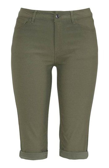 Freequent Långa bengalinshorts Amie Olivgrön