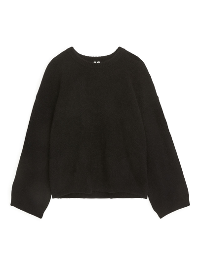 Alpaca Blend Jumper - Black