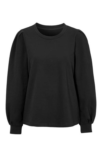 Cellbes Sweatshirt med puffärm Svart