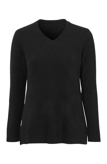 Cellbes Tröja i alpacka och återvunnen polyester Svart