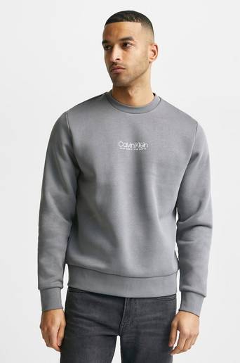Calvin Klein Sweatshirt Logo Coordinates Sweatshirt Grå