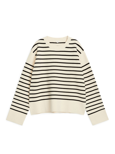 Relaxed Cotton Jumper - Black