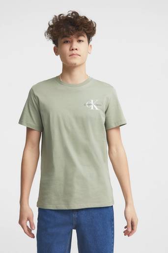 Calvin Klein T-Shirt Chest Monogram Top Grön