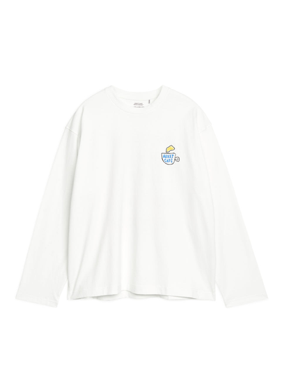 ARKET CAFÉ Long-Sleeved T-shirt - White