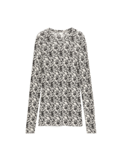 Long-Sleeved Merino Top - White