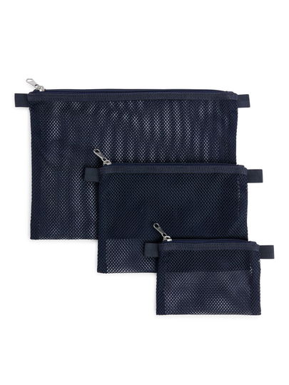 Mesh Travel Organisers - Blue