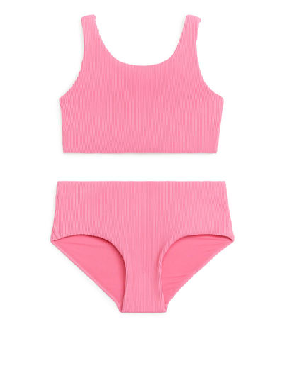 Seersucker Bikini Set - Pink