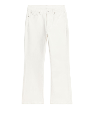 FLARED CROPPED Stretch Jeans - White