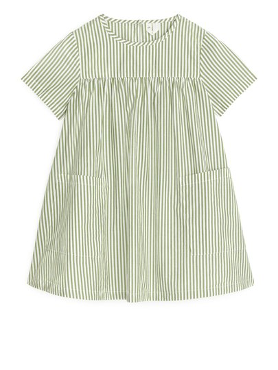 Pima Cotton Poplin Dress - Green