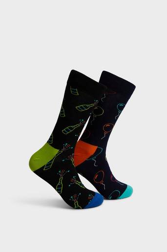 Happy Socks Strumpor 2-pack You Did It Socks Gift Set Blå