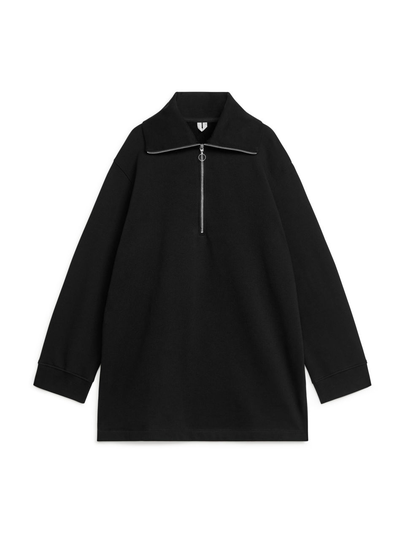 Half-Zip Sweatshirt - Black