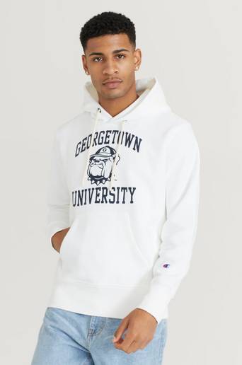 Champion Reverse Weave Hoodie Hooded Sweatshirt Vit