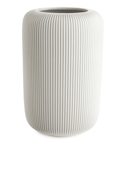 Ridge Vase 31 cm - Grey