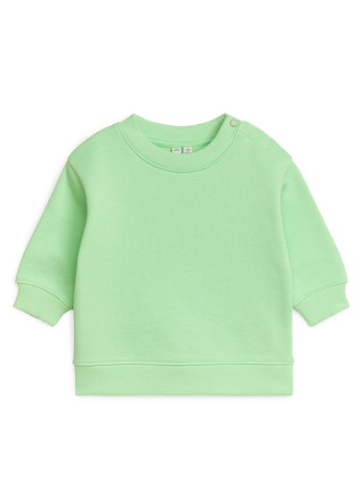 Loose-Fit Cotton Sweatshirt - Green