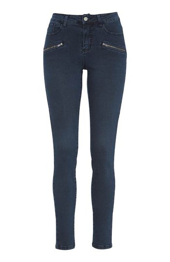 Cellbes Smala femficksjeans i mörk denim Svart Blå Denim