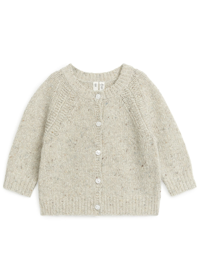 Neps Wool Cardigan - Beige