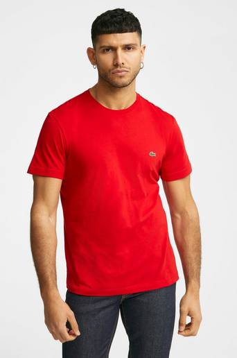 Lacoste T-shirt Crew Neck Tee Röd
