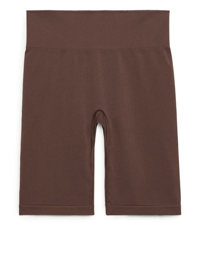 Seamless™ Yoga Shorts - Brown