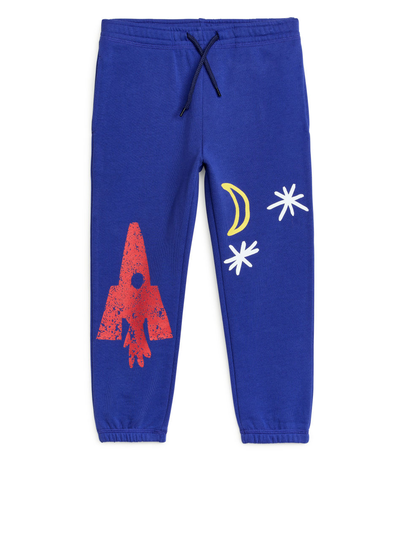 Printed Sweatpants - Blue