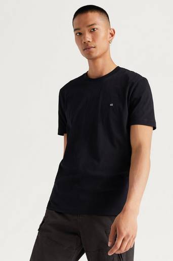 Calvin Klein T-shirt Cotton Logo Embroided T-shirt Svart
