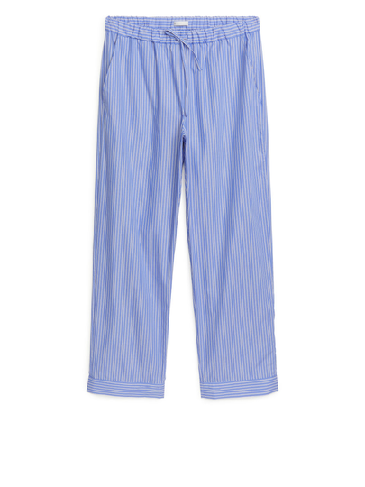 Poplin Pyjama Trousers - Blue