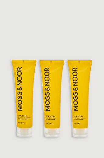 Moss & Noor After Workout Shower Gel Fresh Grape 3 pack Gul