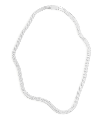 Silver-Plated Chain Necklace - Silver