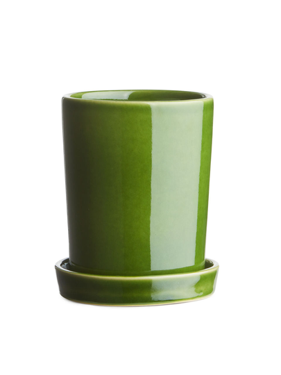 Stoneware Herb Pot - Green