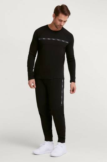 BOSS Pyjamas Unwrapped Long Set Svart
