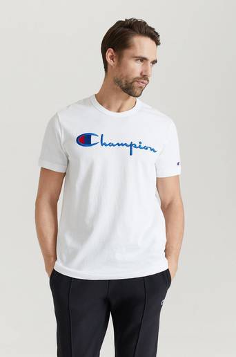 Champion Reverse Weave T-Shirt Crewneck Vit