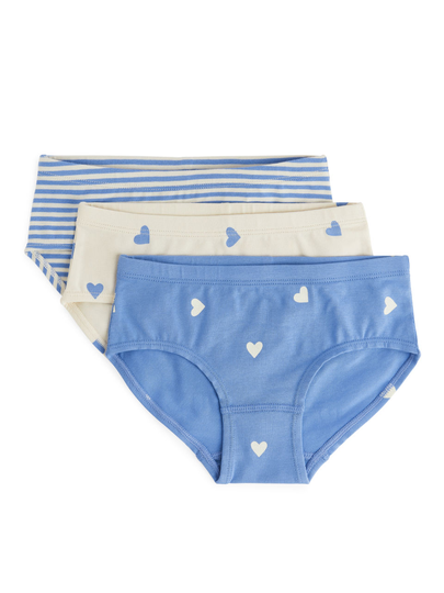 Cotton Jersey Briefs - Blue
