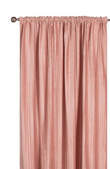 Cellbes Gardinlängd plisserad sammet 2-Pack Rosa