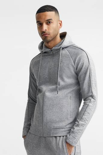 SIKSILK Hoodie Movement Zip Through Hoodie Grå