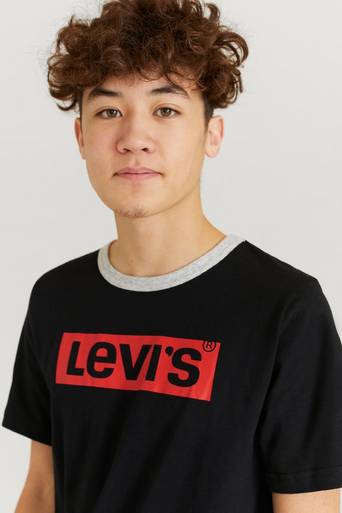 Levi's T-Shirt LVB Ringer Graphic Tee Shirt Svart