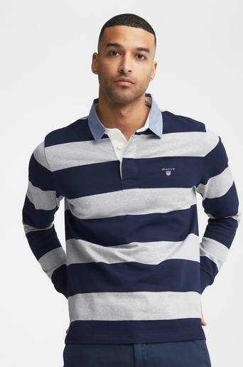 Gant Rugger Original Barstripe Heavy Rugger Grå
